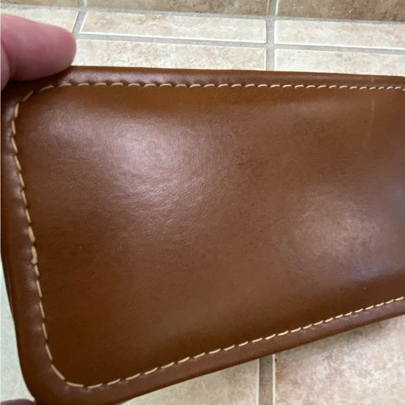 Vintage Leather Brown Brevoni Mid Century Men’s Cufflinks Tie Bars Jewelry Box - Picture 9 of 12